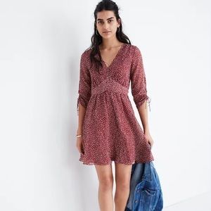 Madewell Starviolet Mini Dress in Ditsy Flowers